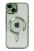 Newface Iphone 14 Plus Kılıf Kross Magneticsafe Kapak - Koyu Yeşil