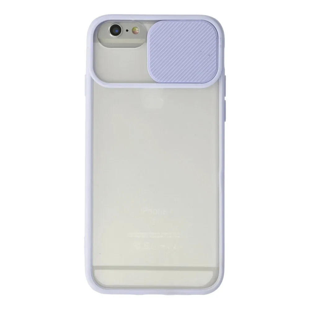 Newface Iphone 6 Kılıf Palm Buzlu Kamera Sürgülü Silikon - Lila