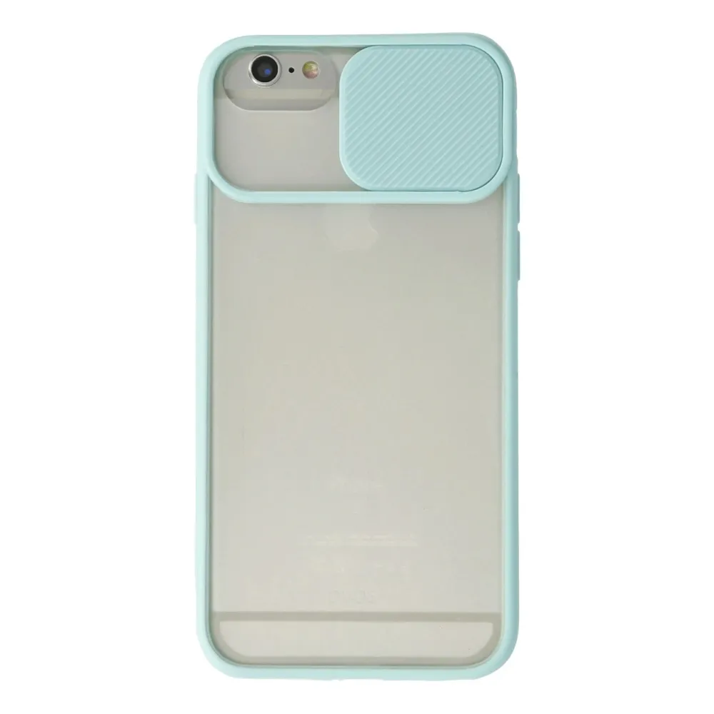Newface Iphone 6 Kılıf Palm Buzlu Kamera Sürgülü Silikon - Turkuaz