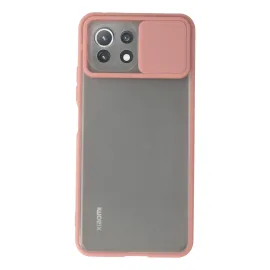 Newface Xiaomi Mi 11 Lite Kılıf Palm Buzlu Kamera Sürgülü Silikon - Pembe