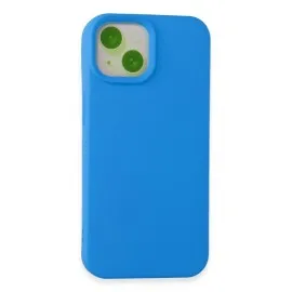 Newface Iphone 15 Kılıf Nano Içi Kadife Silikon - Mavi