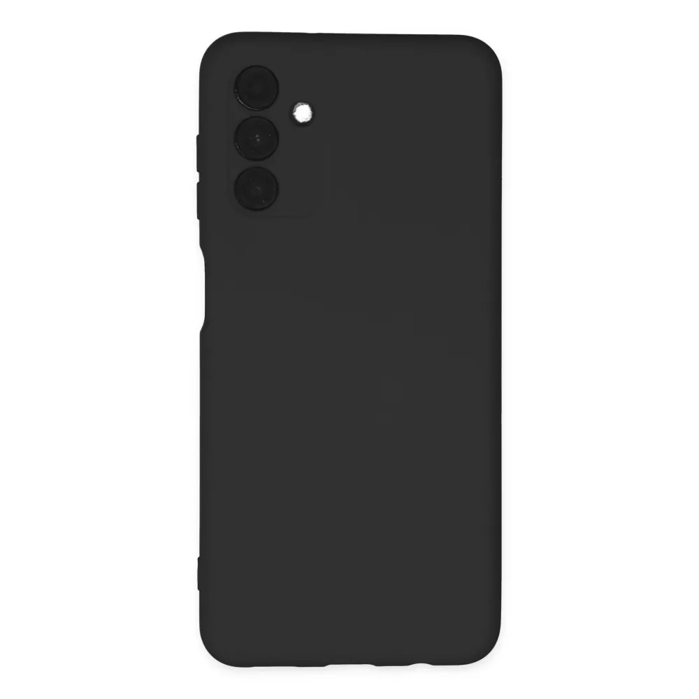 Newface Samsung Galaxy A04S Kılıf Nano Içi Kadife Silikon - Siyah