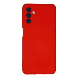 Newface Samsung Galaxy A04S Kılıf Nano Içi Kadife Silikon - Kırmızı