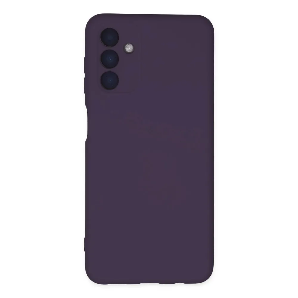 Newface Samsung Galaxy A04S Kılıf Nano Içi Kadife Silikon - Mor