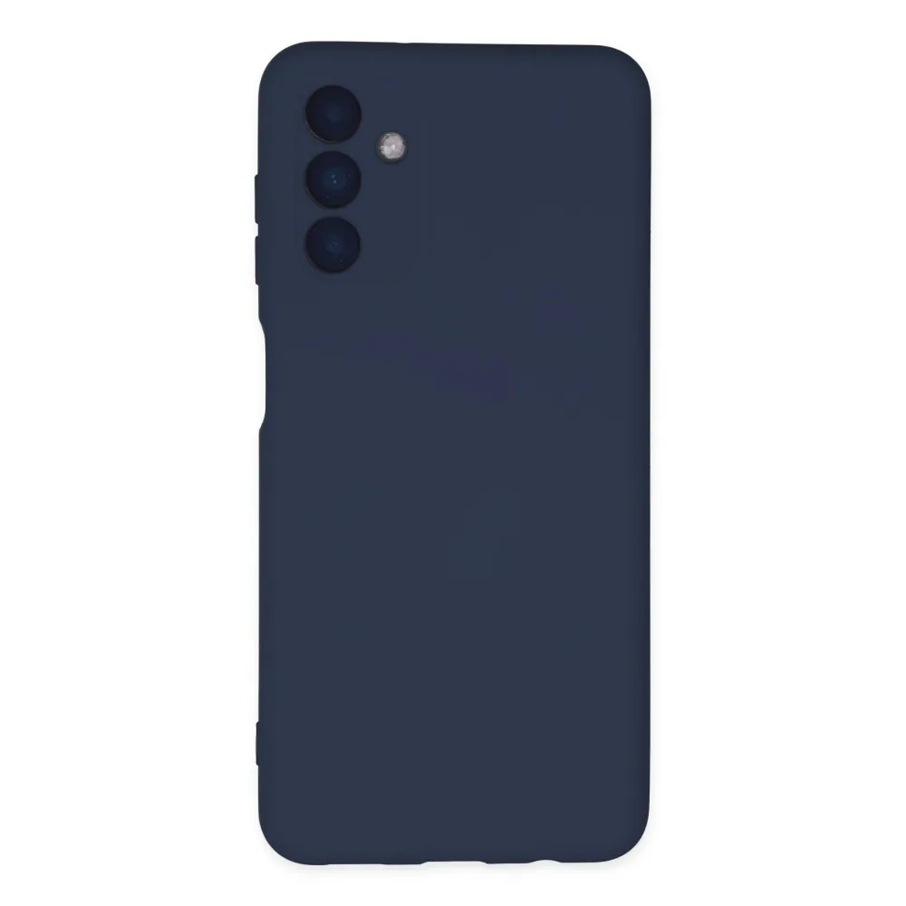Newface Samsung Galaxy A04S Kılıf Nano Içi Kadife Silikon - Lacivert