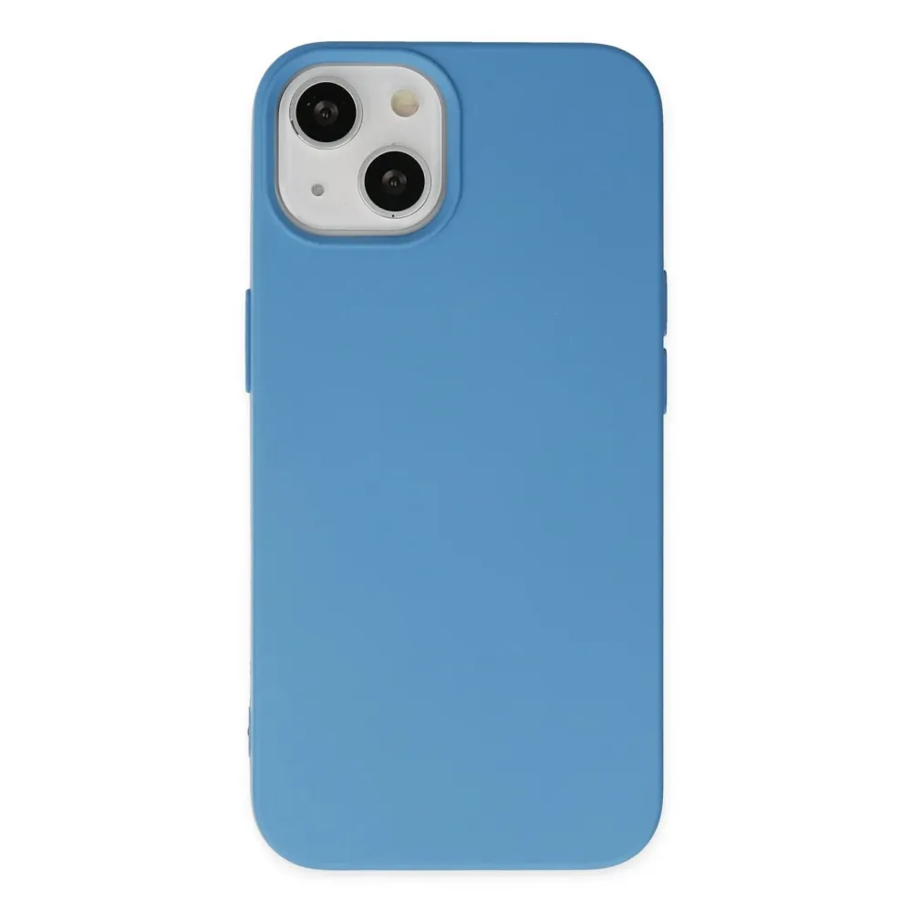 Newface Iphone 15 Pro Kılıf Nano Içi Kadife Silikon - Mavi