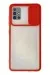 Newface Samsung Galaxy A71 Kılıf Palm Buzlu Kamera Sürgülü Silikon - Kırmızı
