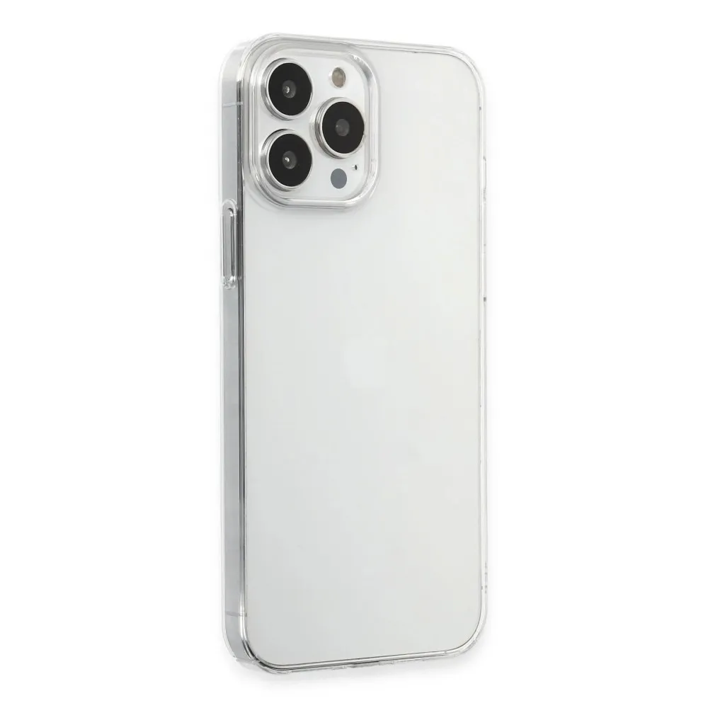 Newface Iphone 15 Pro Max Kılıf Pc Sert Şeffaf Kapak - Şeffaf