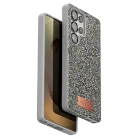 Onegif Samsung Galaxy S25 Ultra Bright Simli Kapak - Gümüş