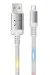 Konfulon Dc09 Ses Duyarlı Işıklı Micro Usb Kablo 1M 2A - Beyaz