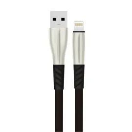 Konfulon S89 Metal Uçlu Lightning Kablo iphone Uyumlu 1M 2.4A - Siyah