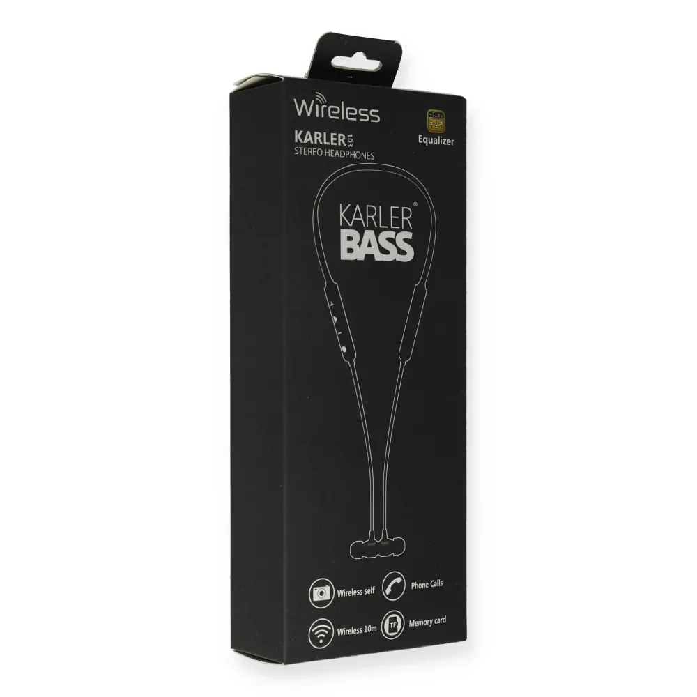 Karler Bass Kr103 Kablosuz Kulaklık - Siyah