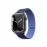 Movenchy Apple Watch 42mm MO-WB1 Çift Renk Mıknatıslı Silikon Kordon - Lacivert-Mavi