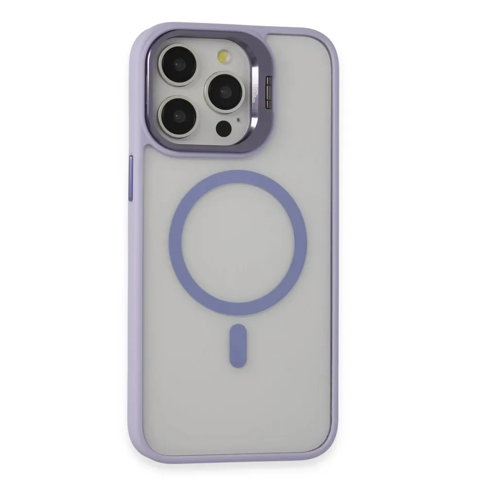 Joko Iphone 15 Pro Kılıf Roblox Lens Magsafe Standlı Kapak - Lila