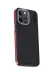 Joko Iphone 15 Pro Max Kılıf Aramid 600D Kevlar Karbon Fiber Magsafe Kapak - Kırmızı