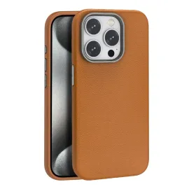 Joko Iphone 15 Pro Kılıf Wonder Deri Magsafe Kapak - Kahverengi