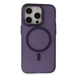 Joko iPhone 14 Pro Frost Standlı Magsafe Kapak - Derin Mor