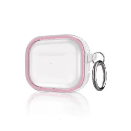 Movenchy Airpods Pro 2 (2.nesil) Shiny Şeffaf Kılıf - Pembe