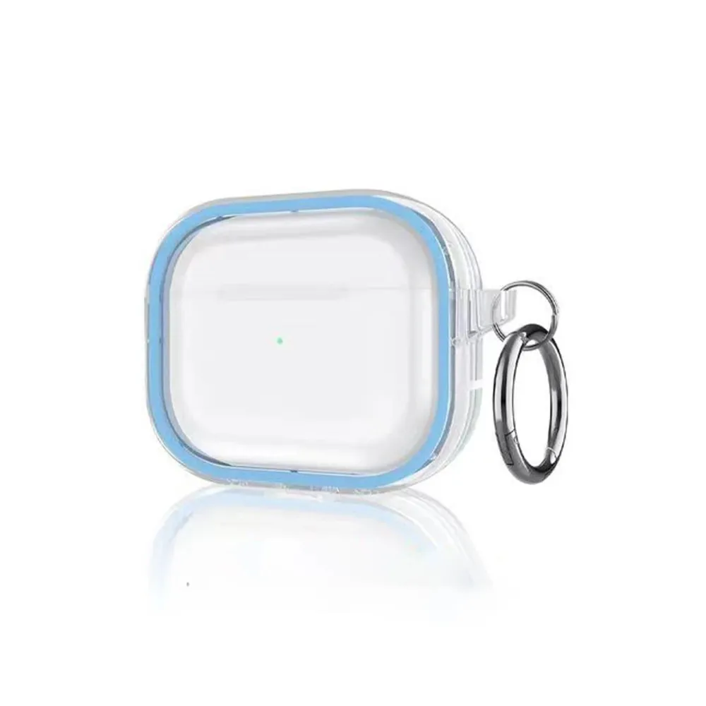 Movenchy Airpods Pro 2 (2.nesil) Shiny Şeffaf Kılıf - Sierra Blue