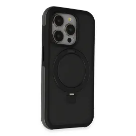 Joko Iphone 15 Pro Max Zorda Airbag Magsafe Standlı Kapak - Siyah
