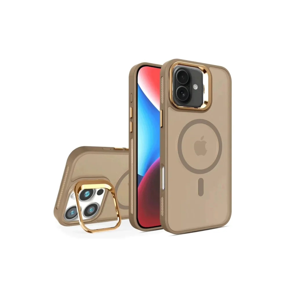 Joko Iphone 16 Plus Flet Lens Magsafe Kapak - Gold