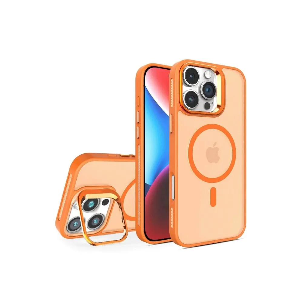 Joko iPhone 16 Pro Max Flet Lens Magsafe Kapak - Turuncu
