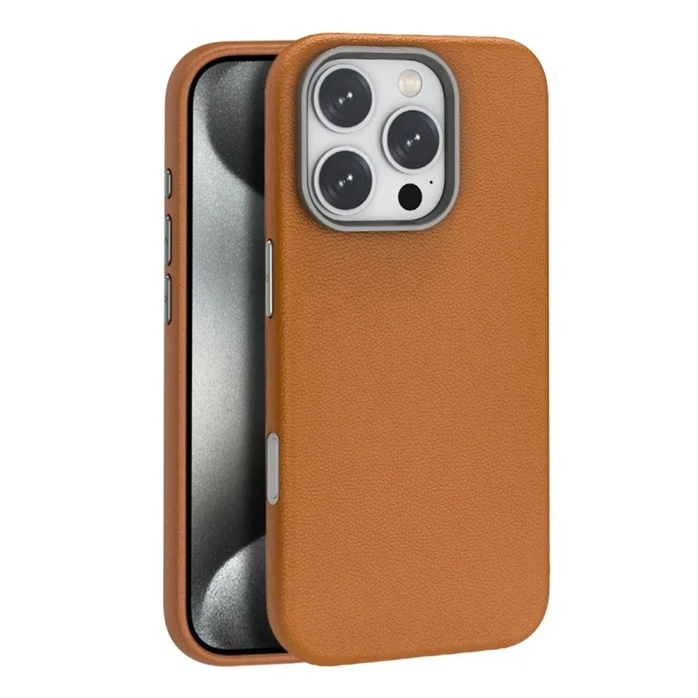 Joko Iphone 16 Pro Max Wonder Deri Magsafe Kapak - Kahverengi