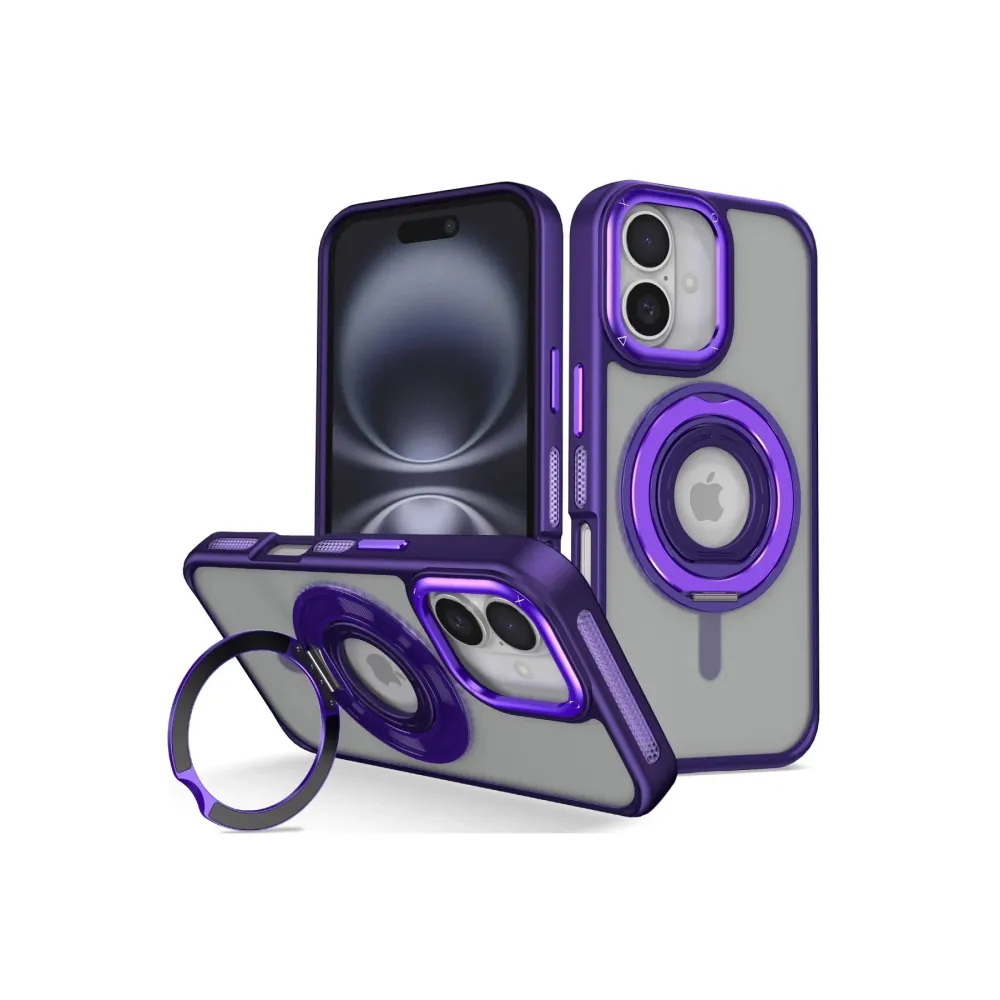 Joko Iphone 16 Banza Magsafe Standlı Kapak - Derin Mor