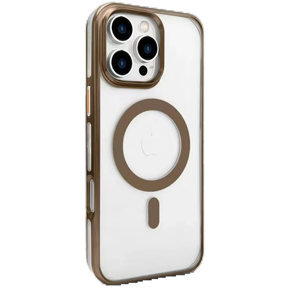 Joko Iphone 16 Pro Gleam Pc Sert Magsafe Kılıf - Kahverengi