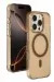 Joko Iphone 16 Pro Max Gleam Pc Sert Magsafe Kılıf - Şeffaf-Gold
