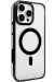 Joko Iphone 15 Pro Gleam Pc Sert Magsafe Kılıf - Şeffaf-Siyah