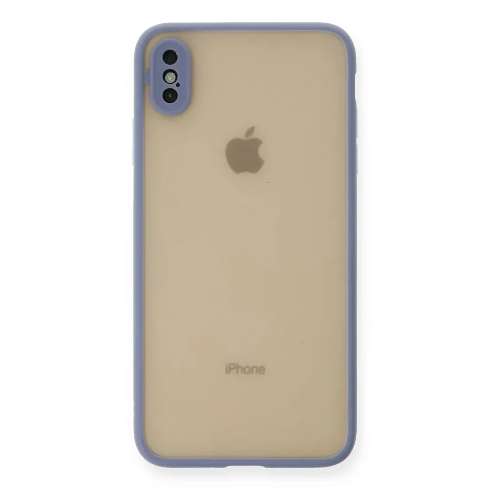 Newface Iphone Xs Max Kılıf Montreal Silikon Kapak - Gri