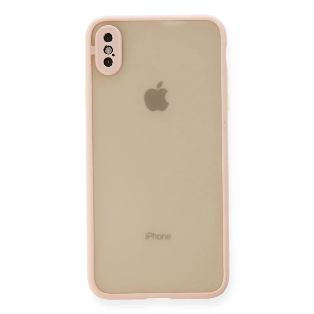 Newface Iphone Xs Max Kılıf Montreal Silikon Kapak - Pembe