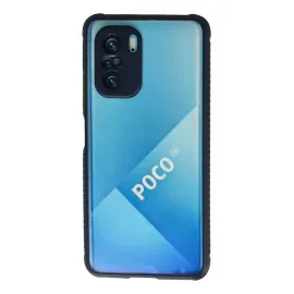 Newface Xiaomi Poco F3 Kılıf Miami Şeffaf Silikon - Lacivert