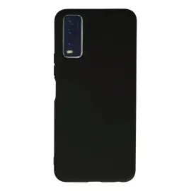 Newface Vivo Y11S Kılıf Nano Içi Kadife Silikon - Siyah