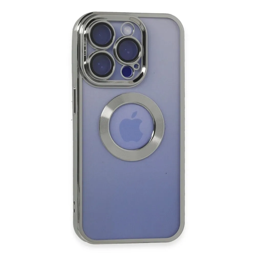 Newface Iphone 15 Pro Max Kılıf Slot Silikon - Gümüş