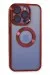 Newface Iphone 15 Pro Max Kılıf Slot Silikon - Kırmızı