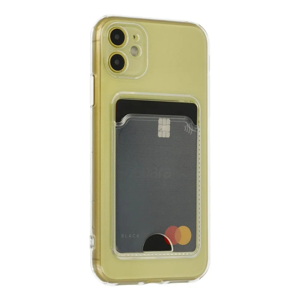 Newface Iphone 11 Kılıf Kart Şeffaf Silikon - Şeffaf