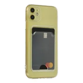 Newface Iphone 11 Kılıf Kart Şeffaf Silikon - Şeffaf