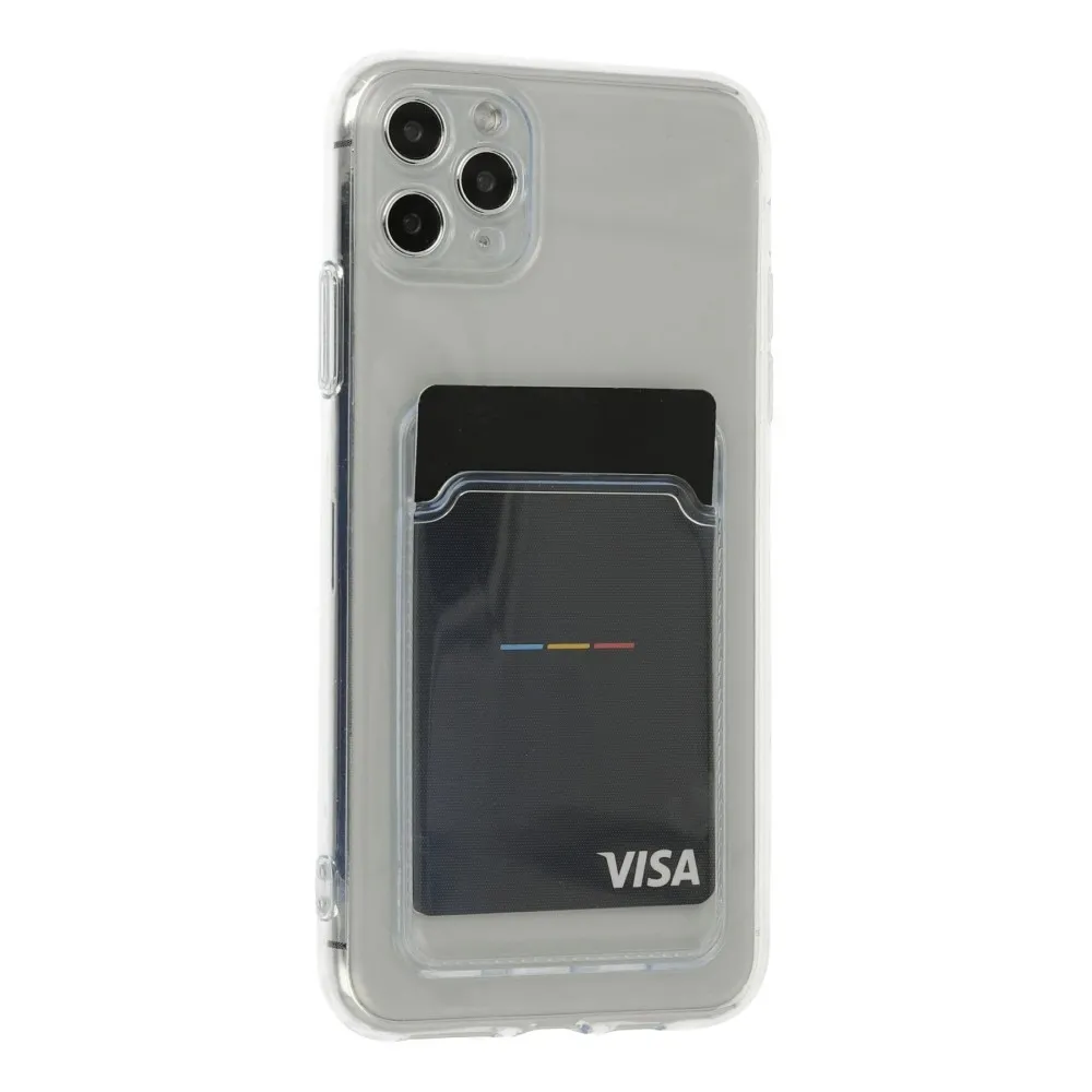 Newface Iphone 11 Pro Max Kılıf Kart Şeffaf Silikon - Şeffaf