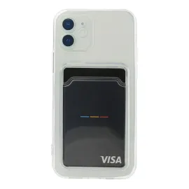 Newface Iphone 12 Kılıf Kart Şeffaf Silikon - Şeffaf