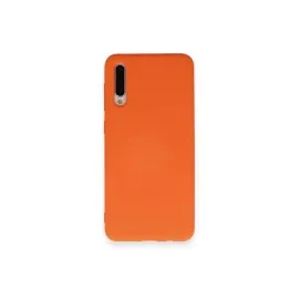Newface Samsung Galaxy A70 Kılıf Nano Içi Kadife Silikon - Turuncu