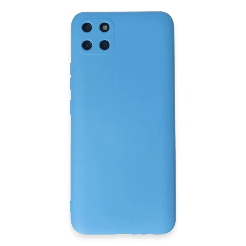 Newface Realme C11 Kılıf Nano Içi Kadife Silikon - Mavi