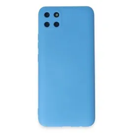 Newface Realme C11 Kılıf Nano Içi Kadife Silikon - Mavi