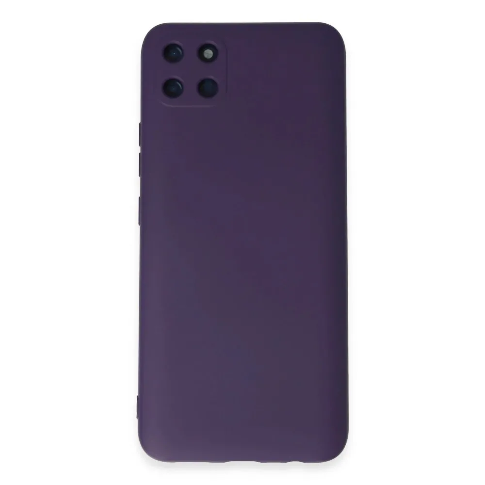 Newface Realme C11 Kılıf Nano Içi Kadife Silikon - Mor