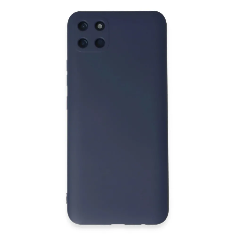 Newface Realme C11 Kılıf Nano Içi Kadife Silikon - Lacivert