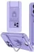 Newface iPhone 15 Pro Kılıf Zuma Kartvizitli Yüzüklü Silikon - Lila