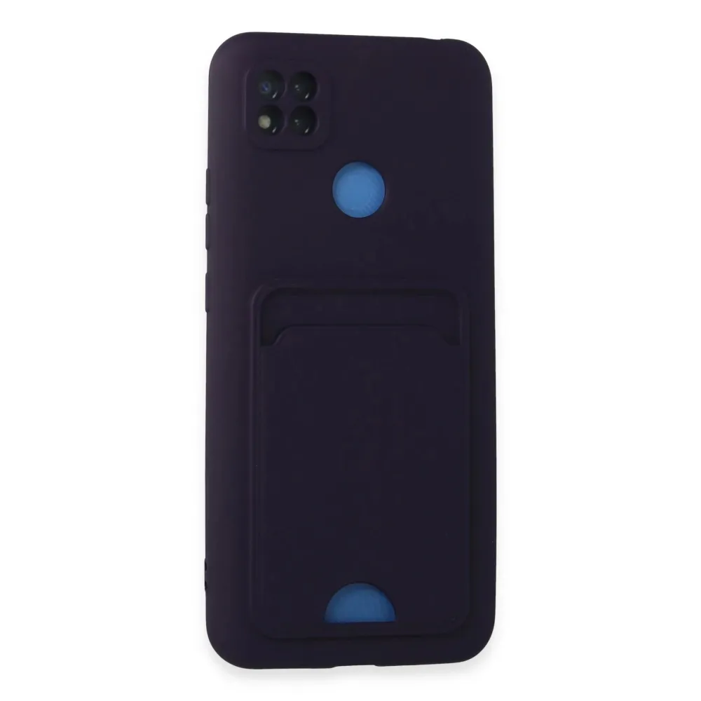 Newface Xiaomi Redmi 9C Kılıf Kelvin Kartvizitli Silikon - Derin Mor