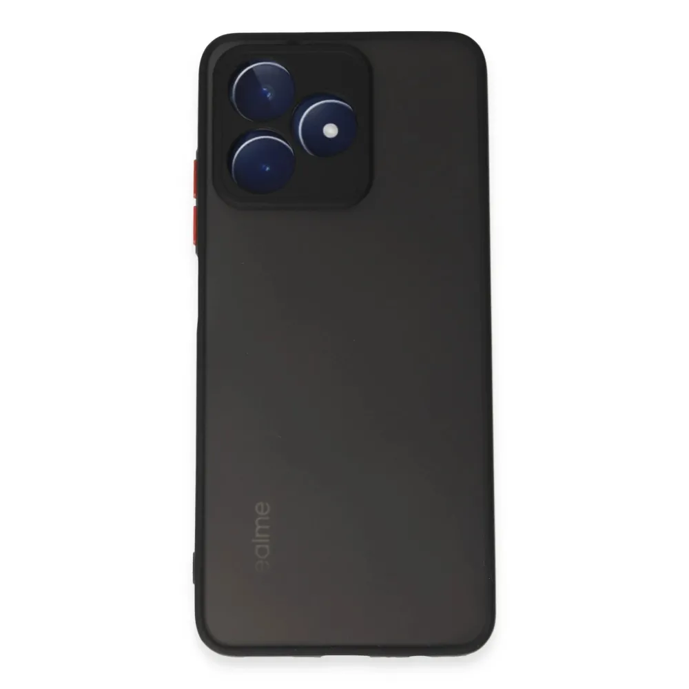 Newface Realme C53 Kılıf Montreal Silikon Kapak - Siyah
