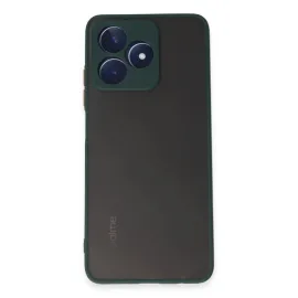 Newface Realme C53 Kılıf Montreal Silikon Kapak - Yeşil